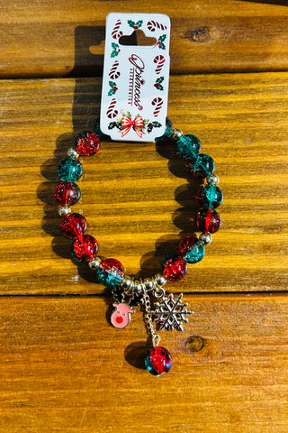 Love and Repeat Stretch Christmas Charm Bracelet Style 3
