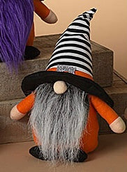 Plush Halloween Gnome Figurine