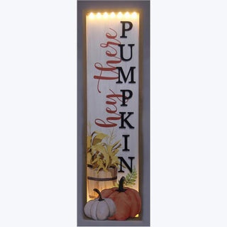 Fall Porch Sign w/LED Light