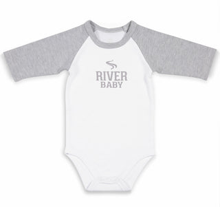 We Baby River Baby 3/4 Length Sleeve Onesie