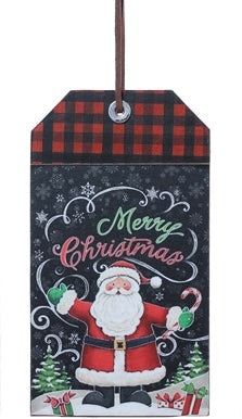 Wood Holiday Tag Ornament