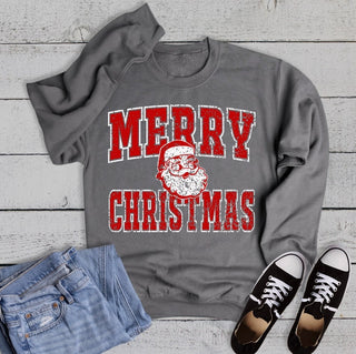 The Way Down South Christmas Retro Santa Merry Sweatshirt