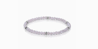 My Fun Colors Mini Crystal Bracelet Periwinkle Silver Accent