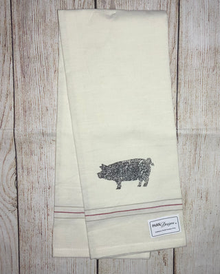 Pig Printed Dishtowel
