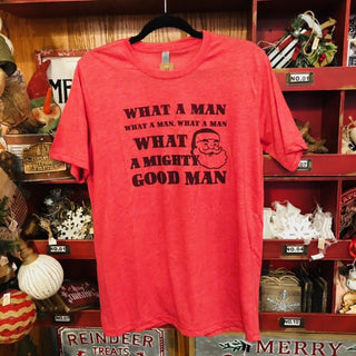 What A Man Santa Graphic T-Shirt
