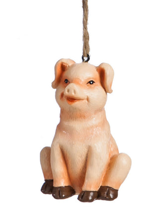 Resin Pig Ornament