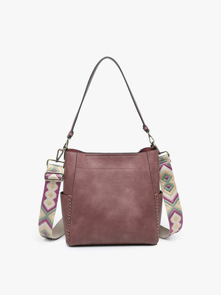 Jen & Co Penny Bucket Bag Mulberry M2070
