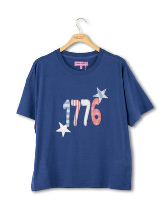 Simply Southern 1776 Applique Tee Navy