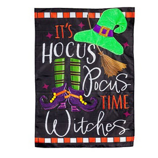 Hocus Pocus Time Garden Applique’ Flag