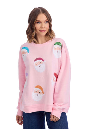 Mudpie Holiday Sparkle (Santa) Sweatshirt