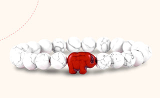 Fahlo Expedition Elephant Bracelet White Howlite