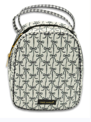 Simply Southern Quilted Lunch Box Black Bow