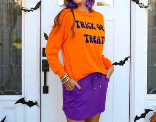 Jess Lea Trick or Treat Sweatshirt Orange
