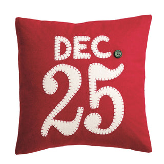 Mudpie Felted Christmas Pillow Dec. 25