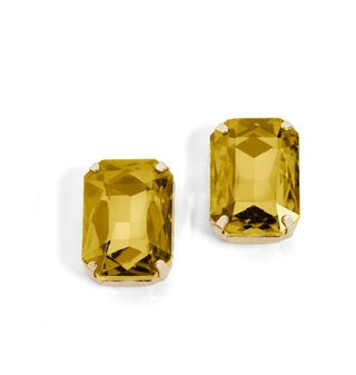 Whispers Octagon Jewel Earrings Golden WN004517
