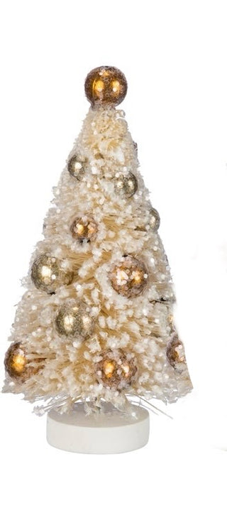 Bottle Brush Tree Gold/Cream
