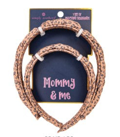 Simply Southern Mommy & Me Braided Headbands Leopard