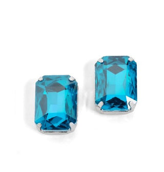 Whispers Octagon Jewel Earrings Turquoise WN004516