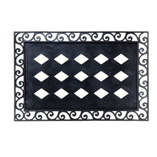 Cutout Scroll Embossed Floor Mat Tray