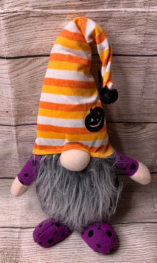 Halloween Plush Gnome 10”H