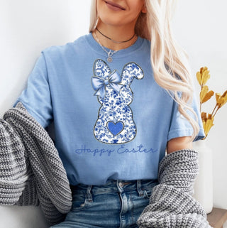 Southern Backroad Tee Happy Easter Floral Bunny Tee