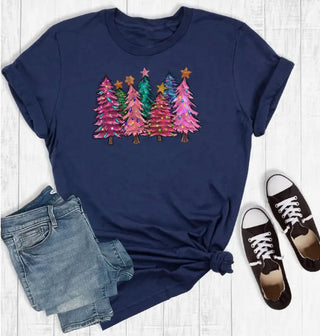 Rebel Rose Colorful Christmas Trees