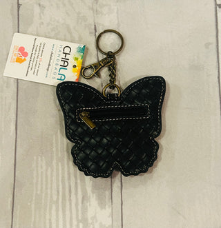 Chala Key Fob/Coin Purse Blue Butterfly 806