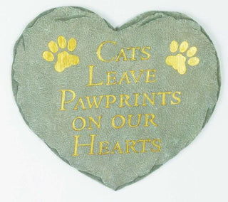 Spoontiques Cats Leave Paw Prints Garden Stone
