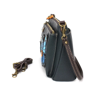 Chala Deluxe Crossbody Blue Butterfly Navy 829