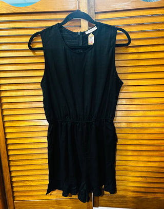 Carole Christian Linen Blend Romper