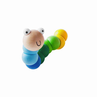 Mudpie Blue Wooden Wiggly Worm