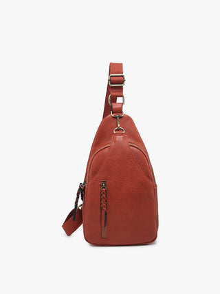 Jen & Co Nikki Sling Crossbody Rust M2342