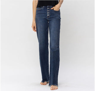 Judy Blue High Waist Button Fly Wide 82503