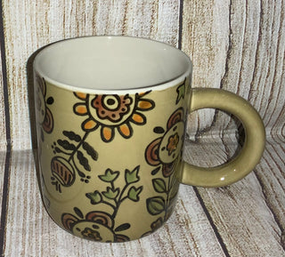 Folk Art Floral Design Mug