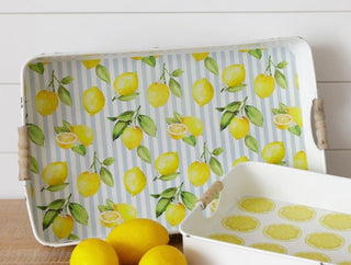 Metal Lemon Tray Large