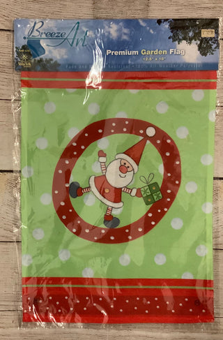 Letters From Santa Monogram Garden Flag