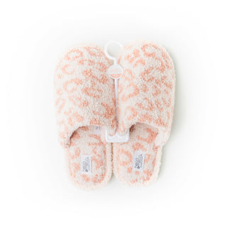 Hello Mello Cat Nap Slippers Blush Cheetah