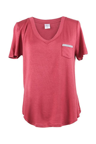 Hello Mello Weekender Tee Salmon