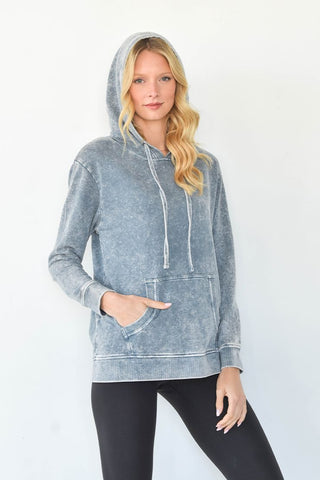Sew in Love Acid Wash Hoodie