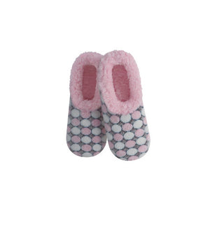 Snoozies Pink Dots Slippers