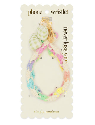Simply Southern Phone Wristlet Bow Green