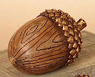 Wood Grain Resin Acorn Large