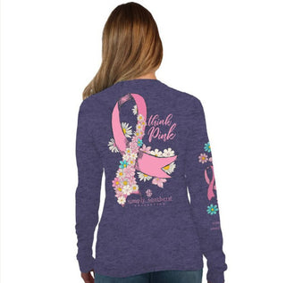 Simply Southern Long Sleeve Think Pink Denim