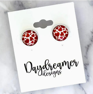 Hearts Stud 12mm Earrings