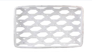 White Washed Wood Weaved Basket