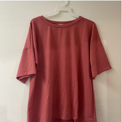 Sew In Love French Terry Short Sleeve Dusty Mauve