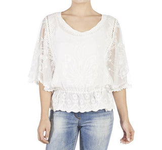 Coco + Carmen Embroidered Flyaway Top 2019049