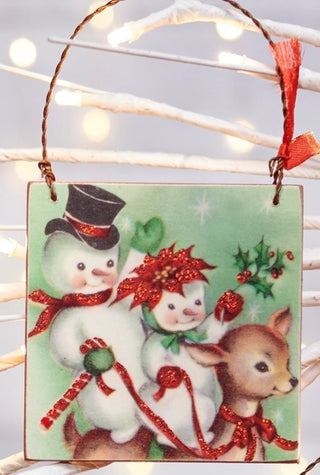 Retro Snowman Ornament Style 3