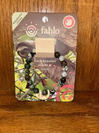 Fahlo Sloth Bracelet Rainforest Green