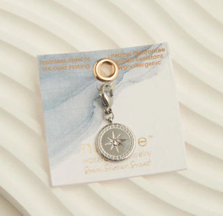Howard's Narelle Waterproof Compass Charm with Stone Silver